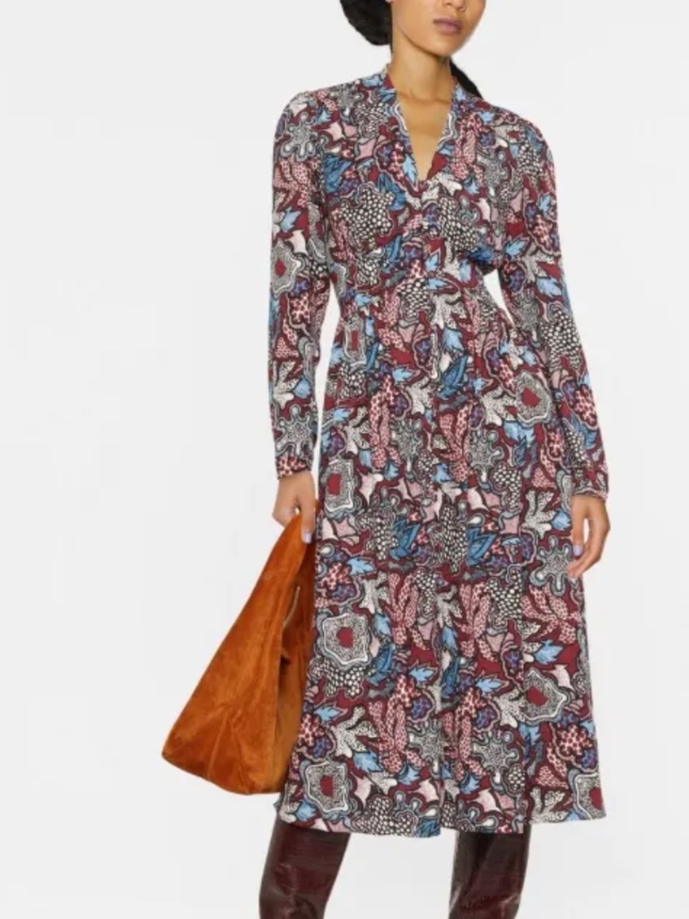 DVF Midi Dress Floral Eden 4